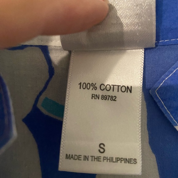 Gorgeous Natori Tunic Top Tropical Vacation 100% Cotton Size Small - Picture 4 of 8